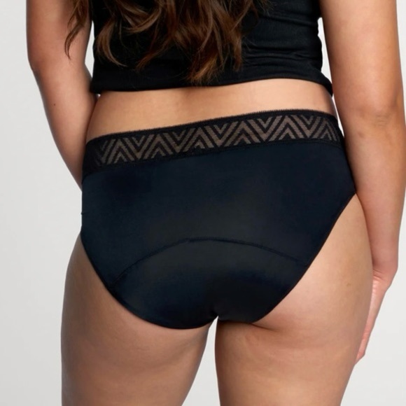 THINX Comfort Stretch Hiphugger Period Underwear, Black - Small NWT - Picture 6 of 10